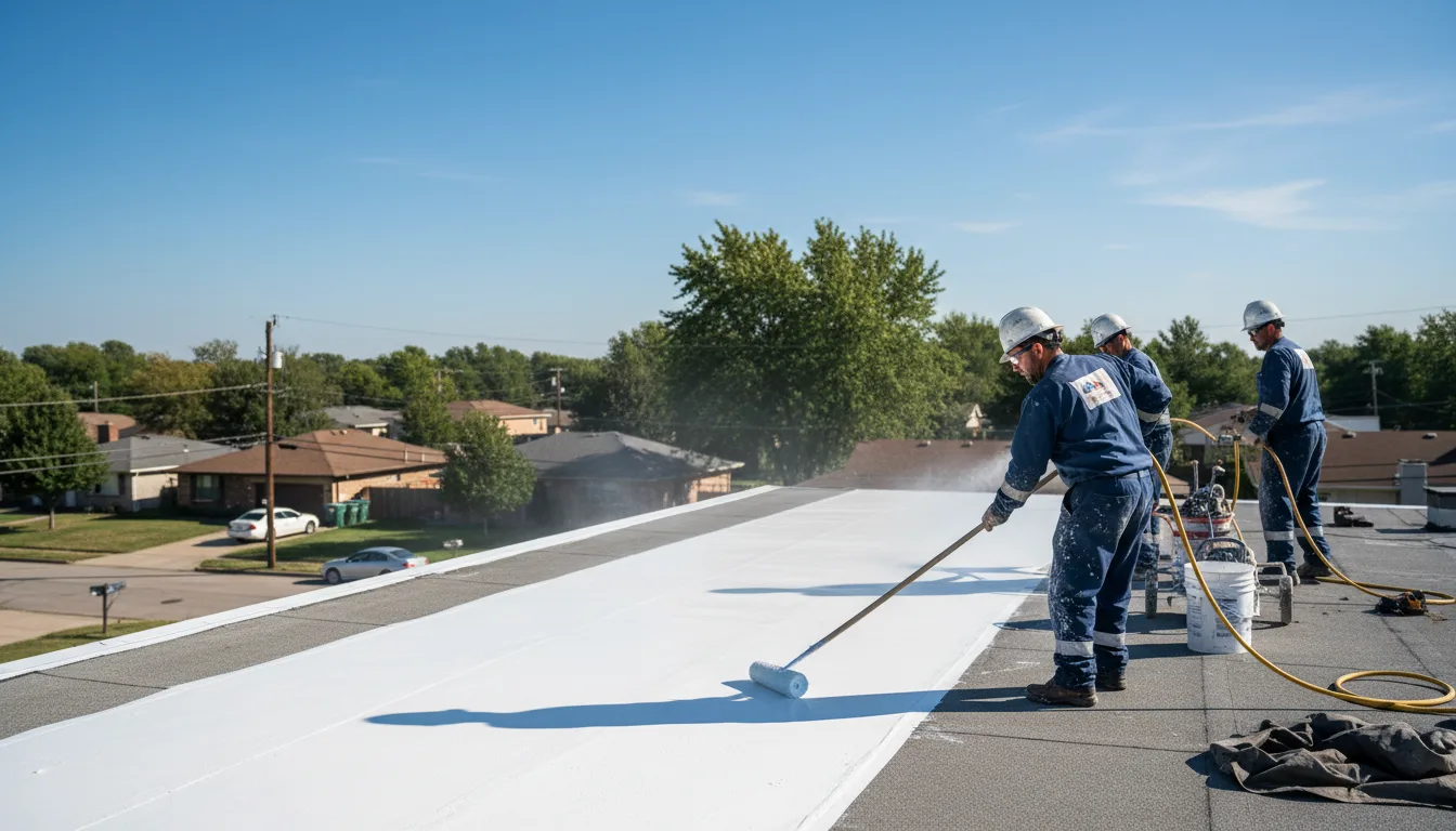 Commercial roof coating in Russiaville, IN near me